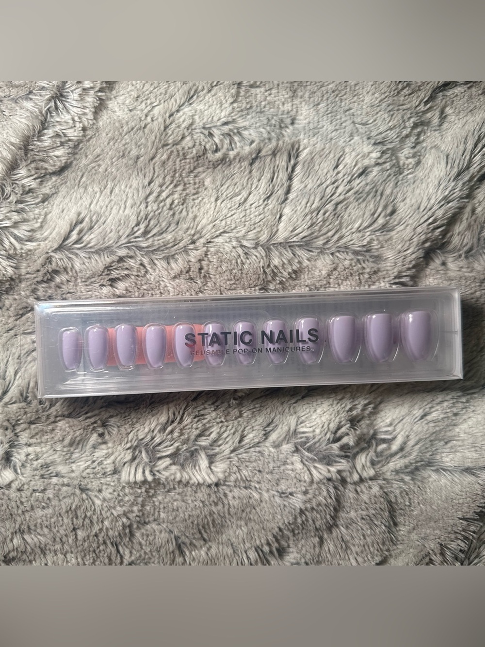 BRAND NEW ‘Static Nails’ purple press-on nails set